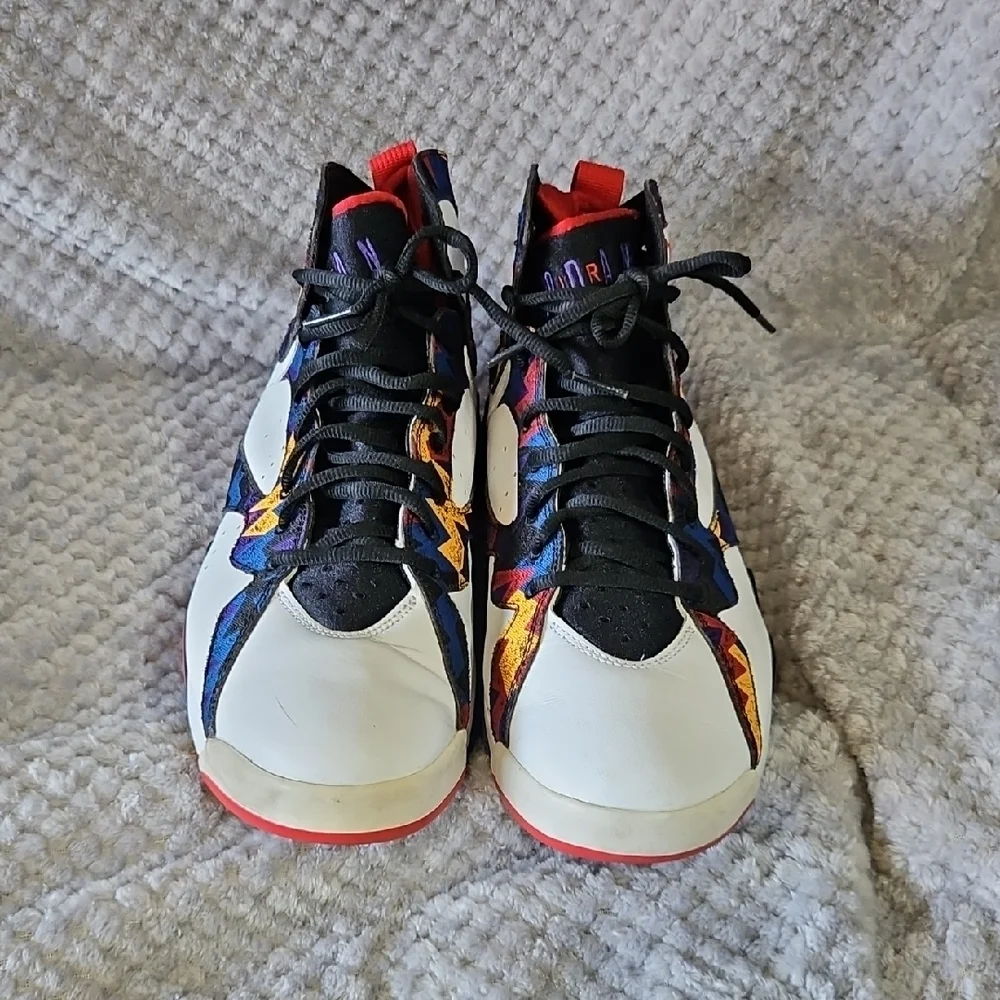 Jordan Red and Black High-Top Sneakers - Picture 3 of 8